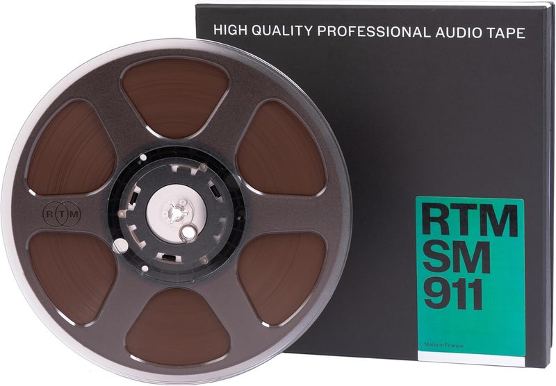RTM Industries RTM Studio Master Recording SM 911 ¼ inch - Reel to Reel Magnetic Tape for Audio Recording - 2500 ft Trident Plastic Reel - 10.5 inch Diameter - Image 1